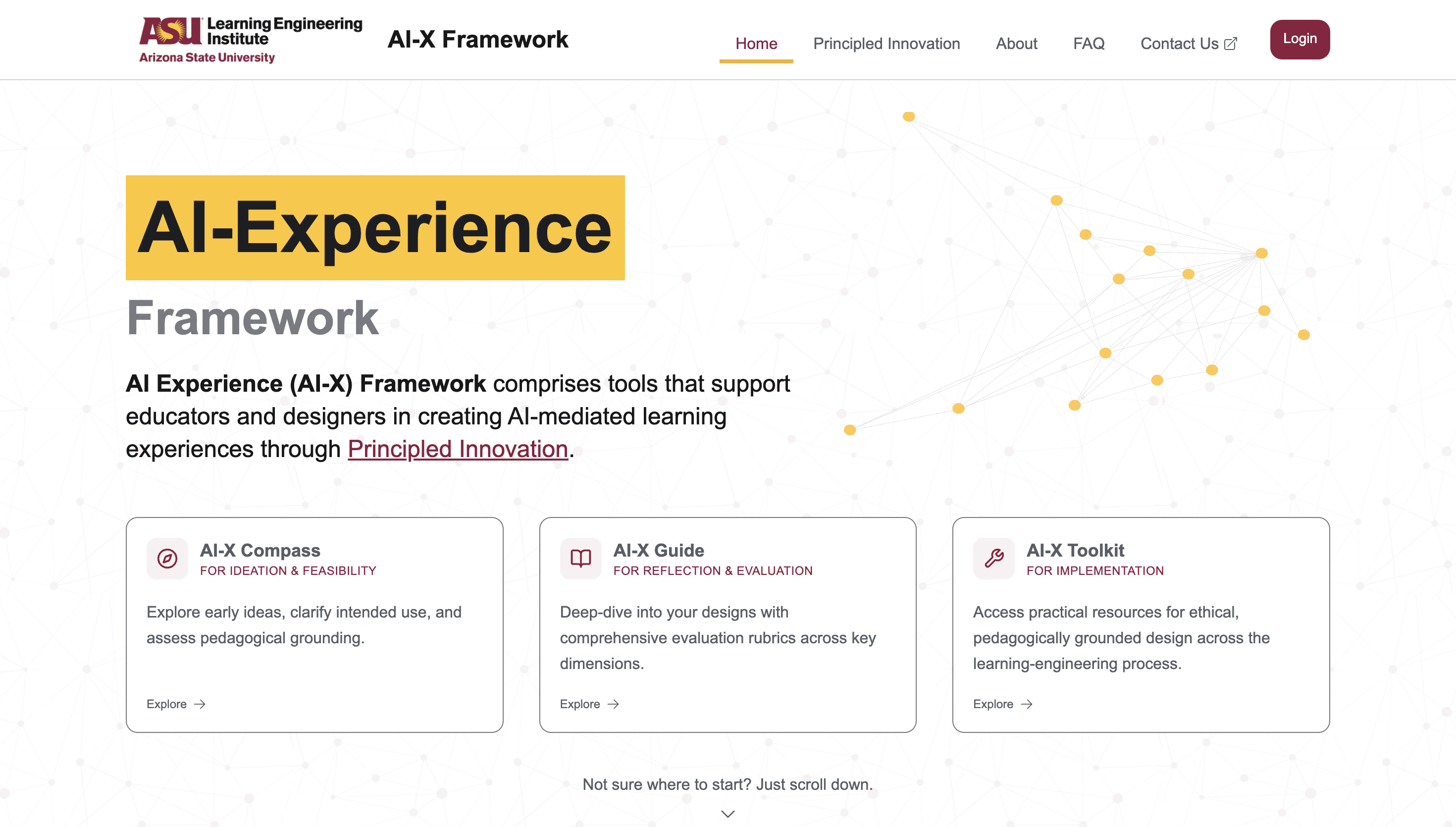 The home page