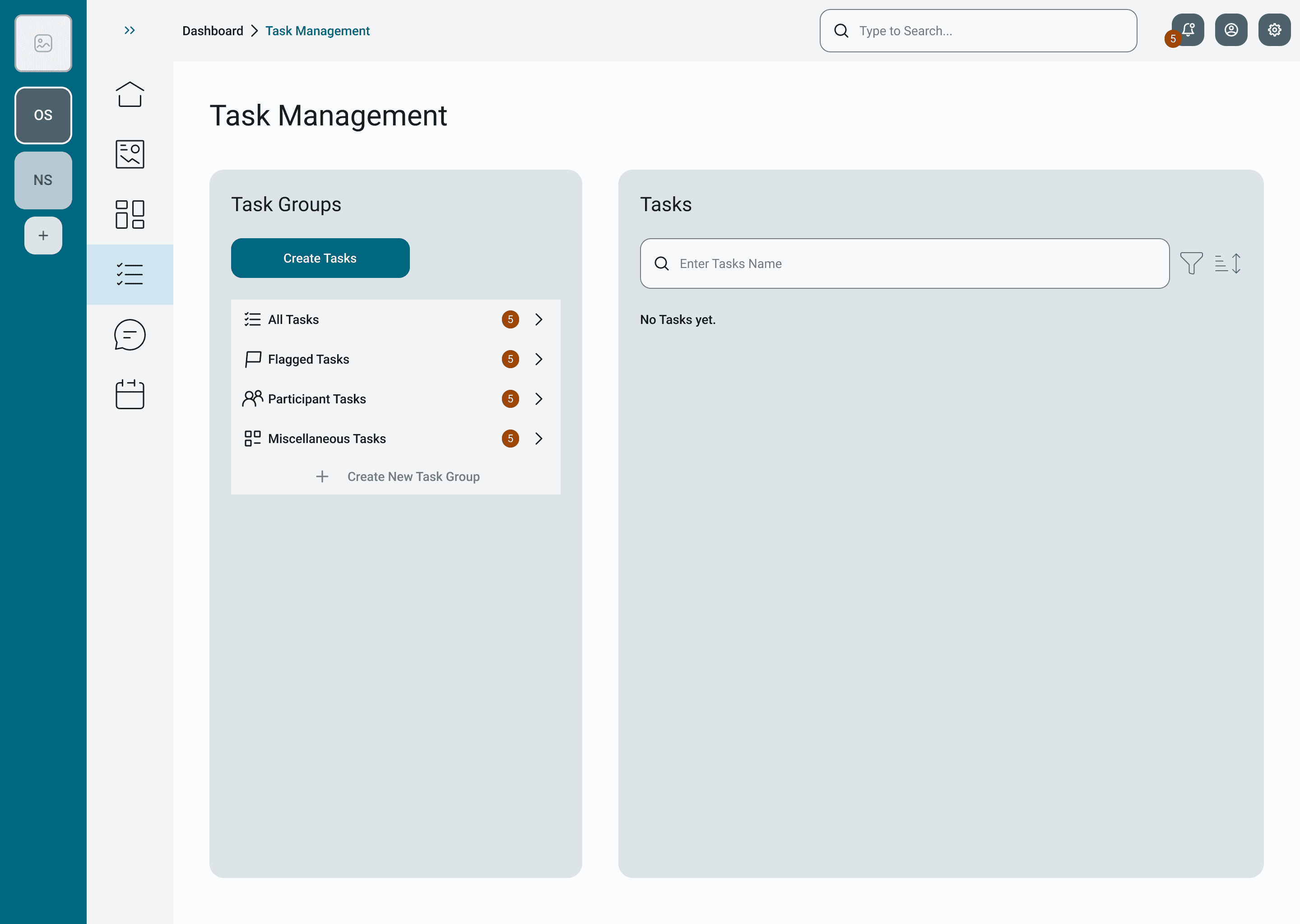 Starting with no tasks