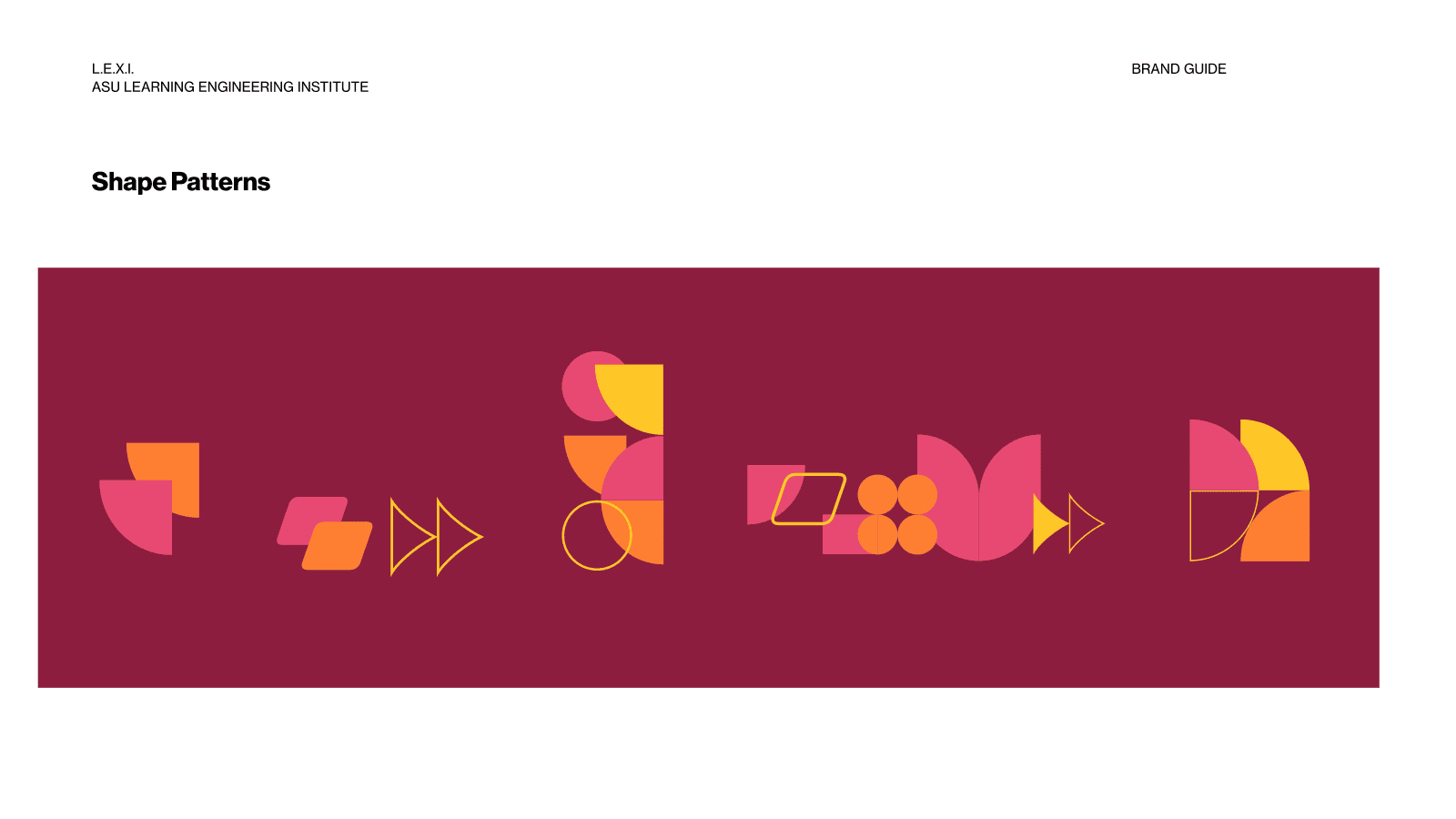 The shapes combined into a pattern. (The other designer's.)