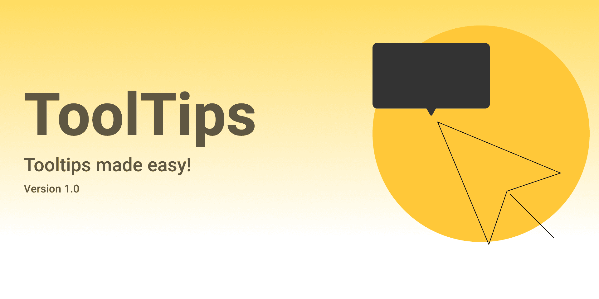 The plugin's cover art on Figma Community: "Tooltips made easy!"